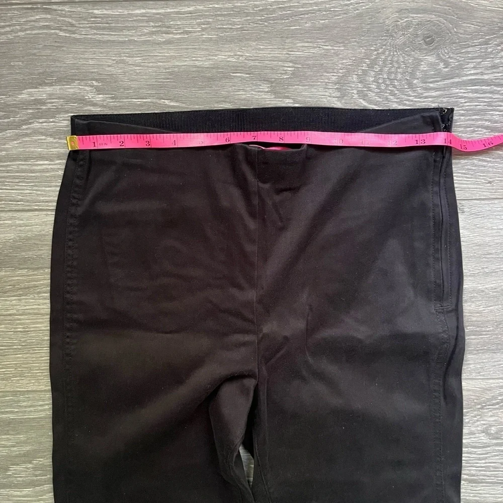 Lilly Pulitzer Black Pocket Side Zip Straight Career Professional Pants Size 6